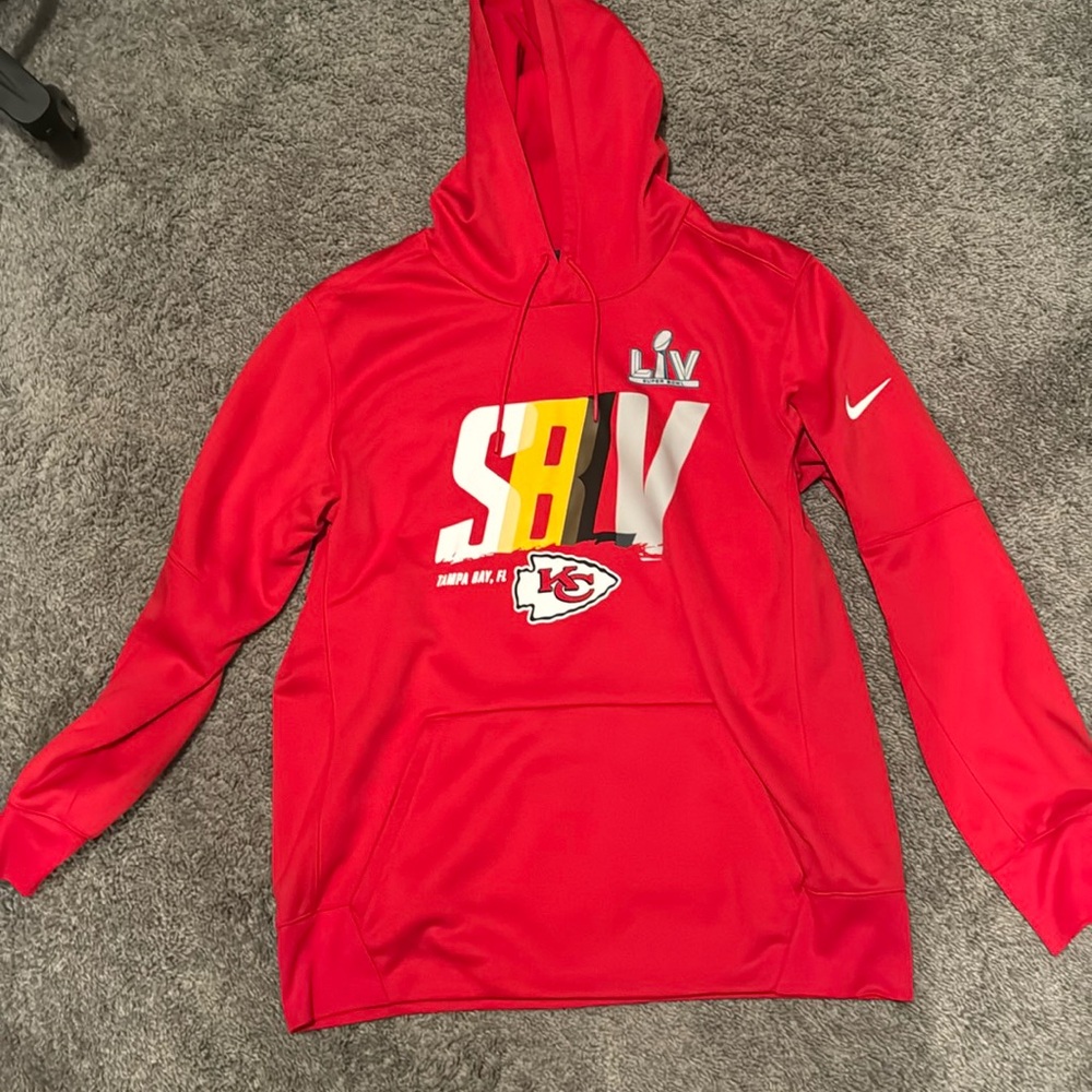 Nike Kansas City Chiefs Super Bowl LV Hoodie Mens L